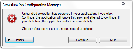 manager-unhandled-exception